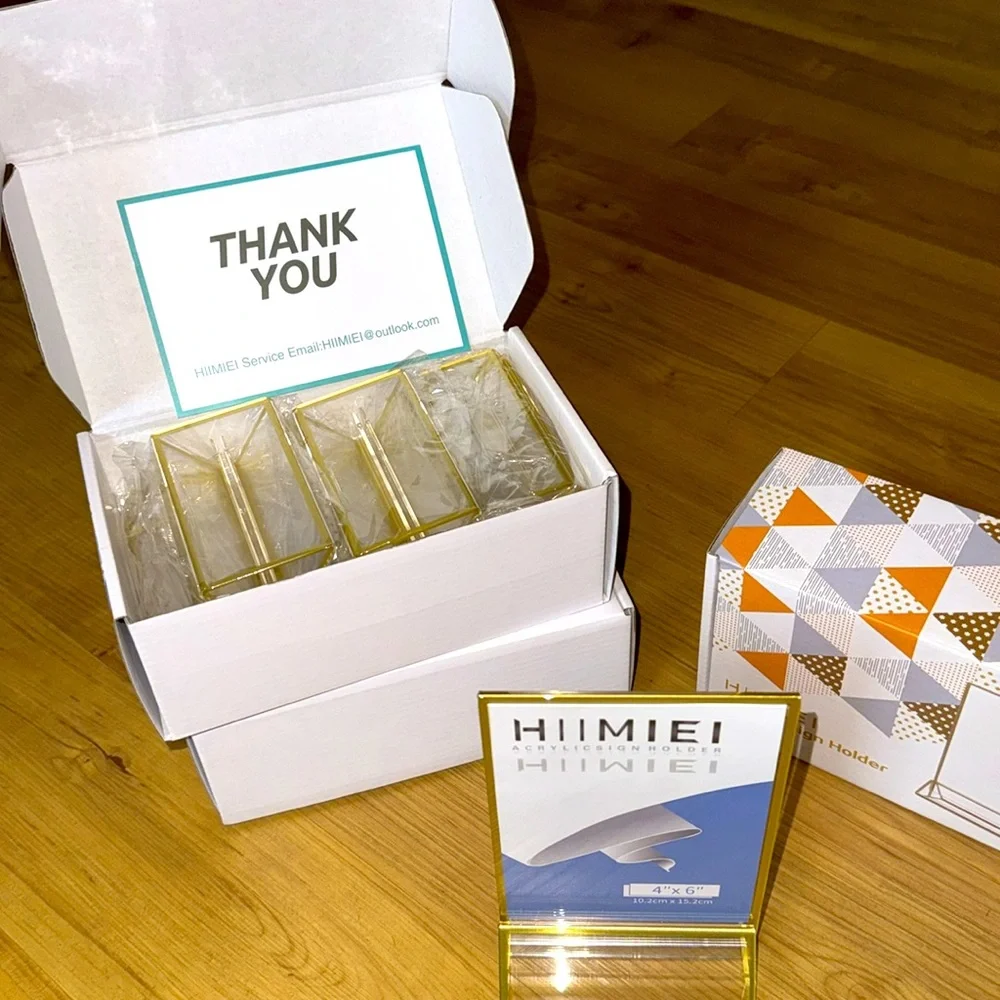 Acrylic Sign Holder 4x6 Set of 14 NEW - Picture 5 of 6